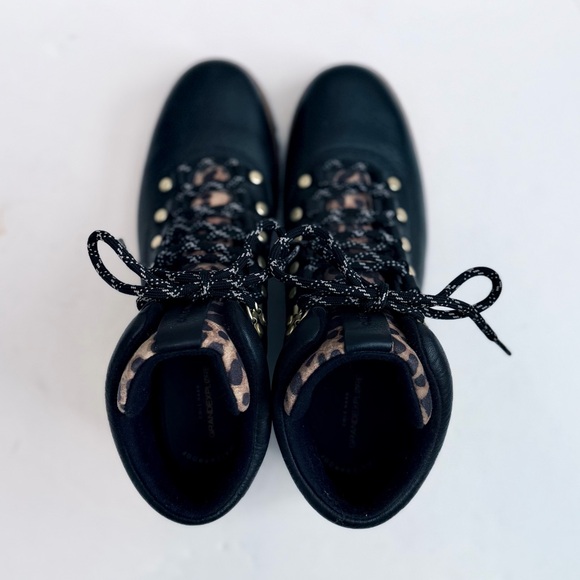 Cole Haan Zerogrand Explorer Gateway Hiker Waterproof Black/Leopard Print Sz 9B - Picture 4 of 12